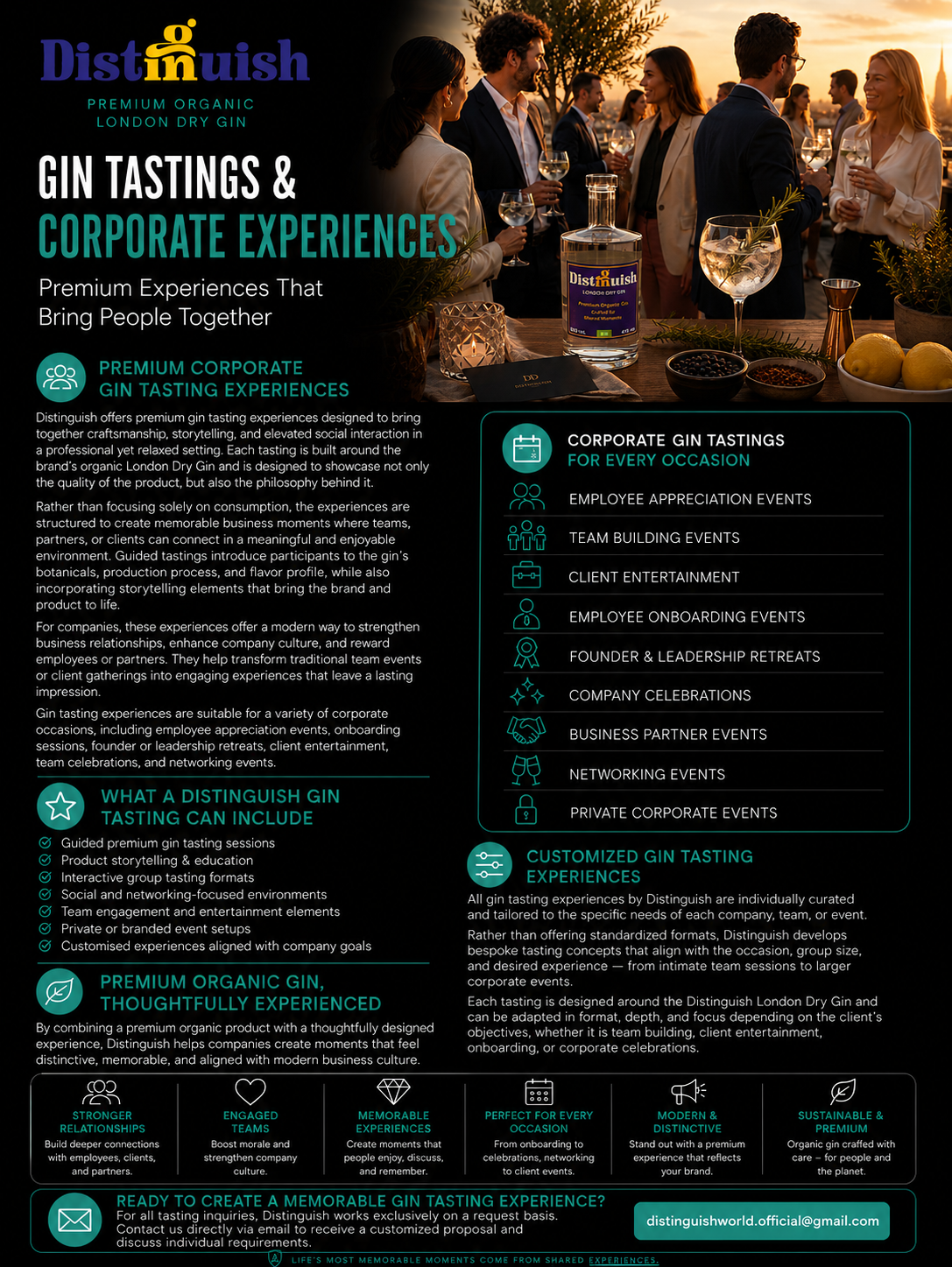 Corporate Gin Tastings